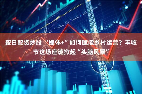 按日配资炒股 “媒体+”如何赋能乡村运营？丰收节这场座谈掀起“头脑风暴”